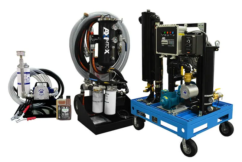 Diesel fuel polishing cart